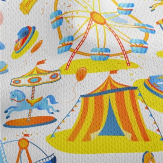 Ferris Wheel Carousel Athletic Mesh Flat Back