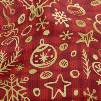 Christmas Decorations Athletic Mesh Flat Back
