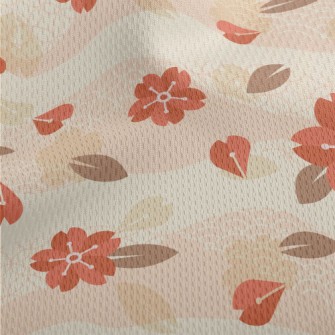 Classical Beautiful Flowers Athletic Mesh Flat Back