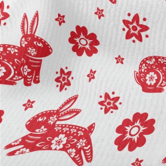 Traditional Paper-cut Rabbit Terry