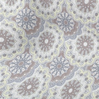Indian Style Floral Pattern Terry