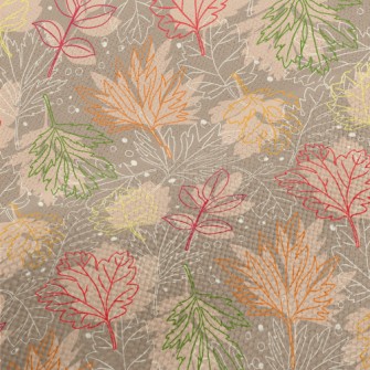 Silhouette Line Leaves Performance Linen