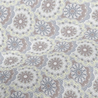 Indian Style Floral Pattern Performance Linen