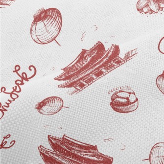 Korean Traditional Architectur Performance Linen