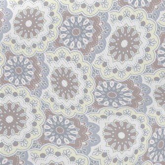 Indian Style Floral Pattern Twill