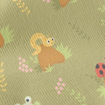 Ladybug Snail Snake Frog Standard Corduroy