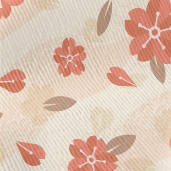 Classical Beautiful Flowers Standard Corduroy