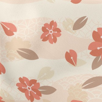 Classical Beautiful Flowers Stretch Ponte