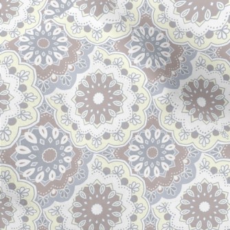 Indian Style Floral Pattern Micro Fleece