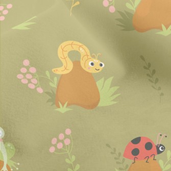 Ladybug Snail Snake Frog Micro Fleece