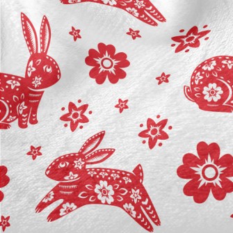 Traditional Paper-cut Rabbit Minky