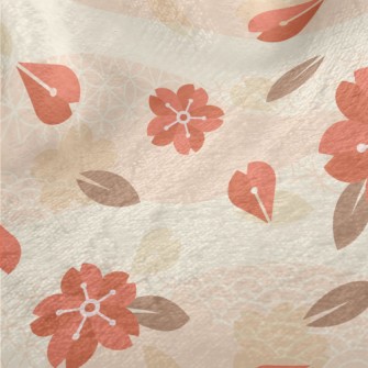 Classical Beautiful Flowers Minky