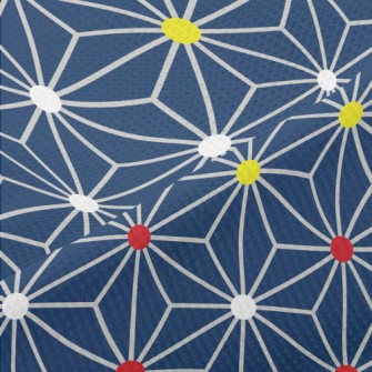 Diamond Mosaic Geometric Figur Piqué