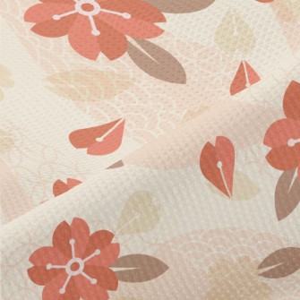 Classical Beautiful Flowers Piqué