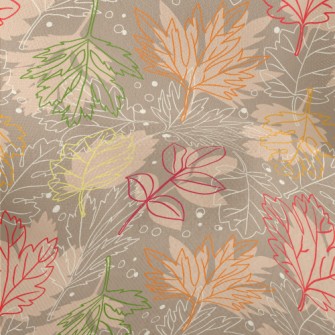 Silhouette Line Leaves Lightweight Performance Linen