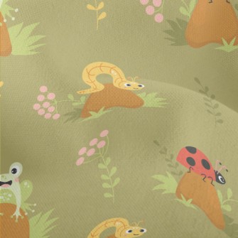 Ladybug Snail Snake Frog Lightweight Performance Linen