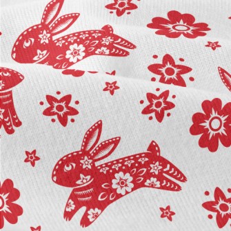 Traditional Paper-cut Rabbit Modern Jersey