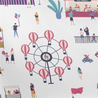 Carnival Amusement Park Pongee