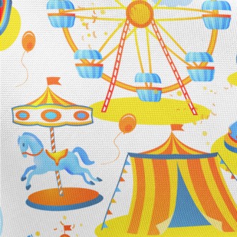 Ferris Wheel Carousel Pongee