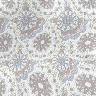 Indian Style Floral Pattern Stretch Jersey