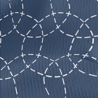Large Circle Coil Staggered Stretch Jersey
