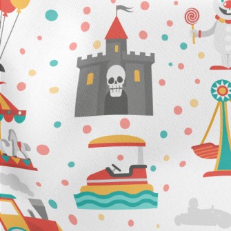 Happy Circus Park Lightweight Cotton Poplin