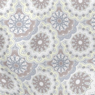 Indian Style Floral Pattern Lightweight Cotton Poplin