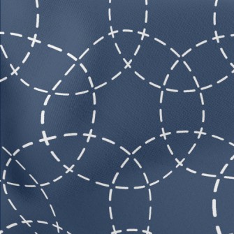 Large Circle Coil Staggered Lightweight Cotton Poplin