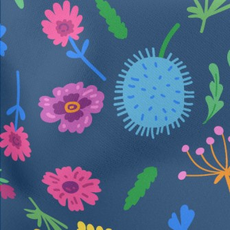 Fairy Tale Graffiti Garden Lightweight Cotton Poplin