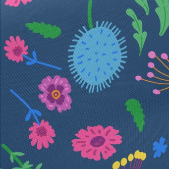 Fairy Tale Graffiti Garden Midweight Cotton Poplin