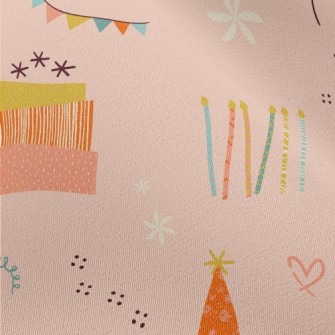 Doodle Birthday Balloons Cake  Chiffon