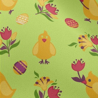 Cute Little Chicken Holding A  Chiffon