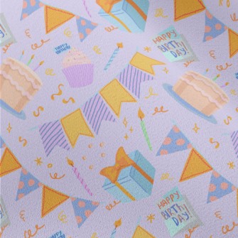 Birthday Cake Gift Candle Bann Chiffon