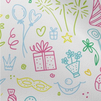 Colorful Line Birthday Party P Chiffon