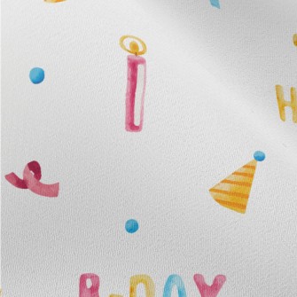 Happy Birthday English Balloon Chiffon