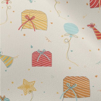 Hand Drawn Birthday Gift Ballo Chiffon