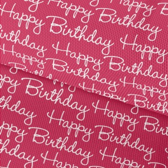 Handwritten Happy Birthday In  Waterproof Oxford