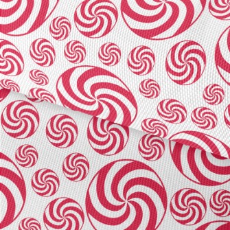 Christmas Red And White Candy Waterproof Oxford