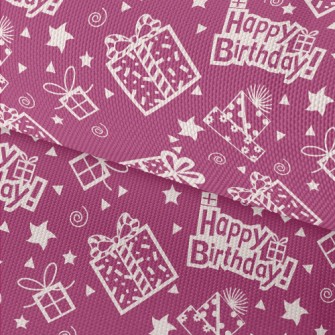 Happy Birthday Text And Gift Waterproof Oxford