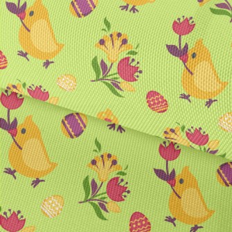 Cute Little Chicken Holding A  Waterproof Oxford