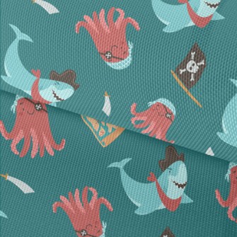 Shark And Octopus Dressed As P Waterproof Oxford