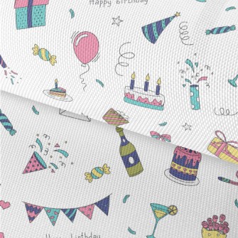 Birthday Party Pattern Waterproof Oxford
