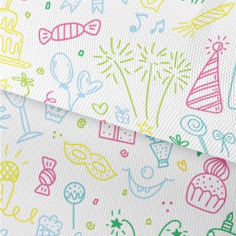 Colorful Line Birthday Party P Waterproof Oxford