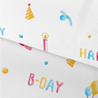 Happy Birthday English Balloon Waterproof Oxford