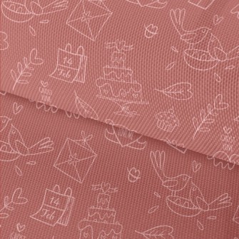 Hand Drawn Cute Valentine&#39; Waterproof Oxford