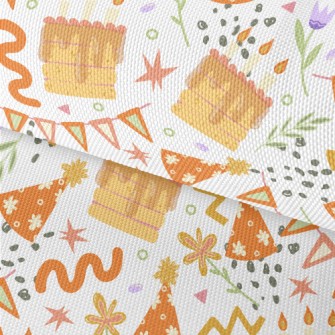 Happy Birthday Cake With Candl Waterproof Oxford