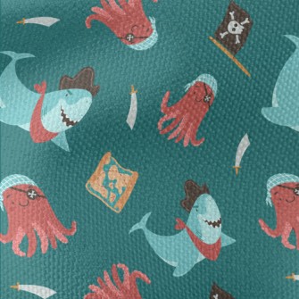 Shark And Octopus Dressed As P Waterproof Canvas