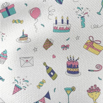 Birthday Party Pattern Waterproof Canvas