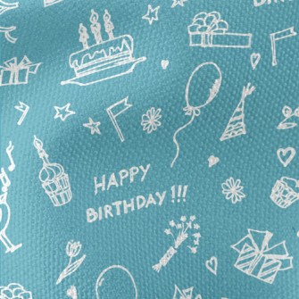 Graffiti Birthday Cake Balloon Waterproof Canvas