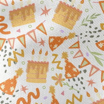 Happy Birthday Cake With Candl Waterproof Canvas